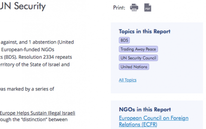 NGO Monitor website cross-linking